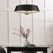 Elstead LUELLA függeszték fém, fekete, sárgaréz, E14 - ELS-KL-LUELLA-4P-BKB