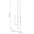Elstead NOCAR kültéri fali lámpa fém, fekete, LED, 20W, 3000K, 1150 Lm, IP44 - ELS-KL-NOCAR-M-BK