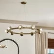 Elstead PALTA függeszték fém, pezsgő, bronz, E14 - ELS-KL-PALTA9-CPZ