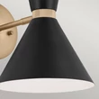 Elstead PHIX fali lámpa fém, fekete, bronz, fehérE27 - ELS-KL-PHIX-1W-CBB