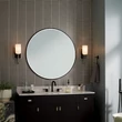Elstead SOLIA fürdőszobai fali lámpa fém, üveg, nikkel, fekete, opál, G9, 3W, 3000K, 300Lm, IP44 - ELS-KL-SOLIA-1W-BNB
