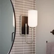 Elstead SOLIA fürdőszobai fali lámpa fém, üveg, nikkel, fekete, opál, G9, 3W, 3000K, 300Lm, IP44 - ELS-KL-SOLIA-1W-BNB