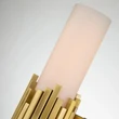 Elstead MARVELE fürdőszobai fali lámpa fém, üveg, sárgaréz, G9, 4W, 3000K, 800Lm, IP44 - ELS-MARVELE-2WB-AB-OPAL