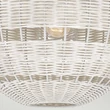 Elstead LINDENDALE függeszték fém, rattan, fehér, E27 - ELS-QZ-LINDENDALE-P-AWH