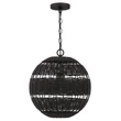 Elstead LINDENDALE függeszték fém, rattan, bronz, E27 - ELS-QZ-LINDENDALE-P-WT