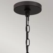 Elstead LINDENDALE függeszték fém, rattan, bronz, E27 - ELS-QZ-LINDENDALE-P-WT