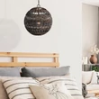 Elstead LINDENDALE függeszték fém, rattan, bronz, E27 - ELS-QZ-LINDENDALE-P-WT