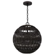 Elstead LINDENDALE függeszték fém, rattan, bronz, E27 - ELS-QZ-LINDENDALE-P-WT