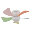 Globo HINES ventilátoros lámpa fém, műanyag, fehér, sokszínű, LED, 10W, 3000-6500K, 750Lm - 03609B