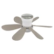 Globo DELORES ventilátoros lámpa fém, műanyag, fehér, homokszín, LED, 5W, 40-350lm, 2700K-6500K - 03625SA