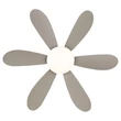 Globo DELORES ventilátoros lámpa fém, műanyag, fehér, homokszín, LED, 5W, 40-350lm, 2700K-6500K - 03625SA