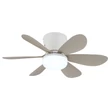 Globo DELORES ventilátoros lámpa fém, műanyag, fehér, homokszín, LED, 5W, 40-350lm, 2700K-6500K - 03625SA