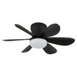 Globo DELORES ventilátoros lámpa fém, műanyag, fekete, fehér, LED, 5W, 40-350lm, 2700K-6500K - 03625S