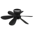 Globo DELORES ventilátoros lámpa fém, műanyag, fekete, fehér, LED, 5W, 40-350lm, 2700K-6500K - 03625S