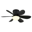 Globo DELORES ventilátoros lámpa fém, műanyag, fekete, fehér, LED, 5W, 40-350lm, 2700K-6500K - 03625S