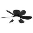 Globo DELORES ventilátoros lámpa fém, műanyag, fekete, fehér, LED, 5W, 40-350lm, 2700K-6500K - 03625S