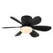 Globo DELORES ventilátoros lámpa fém, műanyag, fekete, fehér, LED, 5W, 40-350lm, 2700K-6500K - 03625S