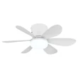 Globo DELORES ventilátoros lámpa fém, műanyag, fehér, LED, 5W, 40-350lm, 2700K-6500K - 03625W