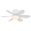 Globo DELORES ventilátoros lámpa fém, műanyag, fehér, LED, 5W, 40-350lm, 2700K-6500K - 03625W