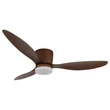 Globo ARMANDO ventilátor fém,  akril, barna, fehér, LED, 22W, 2700-6500K, 1440 Lm - 03666H