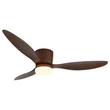 Globo ARMANDO ventilátor fém,  akril, barna, fehér, LED, 22W, 2700-6500K, 1440 Lm - 03666H