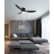 Globo ARMANDO ventilátor fém, akril, fekete, fehér, LED, 22W, 2700-6500K, 1440 Lm - 03666S