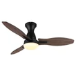 Globo GALE ventilátor fém,  akril, barna, fehér, fekete, LED, 22W, 3000-6000K, 1897 Lm - 03671B