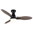 Globo GALE ventilátor fém,  akril, barna, fehér, fekete, LED, 22W, 3000-6000K, 1897 Lm - 03671B