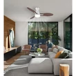 Globo GALE ventilátor fém,  akril, barna, fehér, LED, 22W, 3000-6000K, 1897 Lm - 03671W