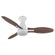 Globo GALE ventilátor fém,  akril, barna, fehér, LED, 22W, 3000-6000K, 1897 Lm - 03671W