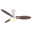 Globo GALE ventilátor fém,  akril, barna, fehér, LED, 22W, 3000-6000K, 1897 Lm - 03671W