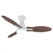 Globo GALE ventilátor fém,  akril, barna, fehér, LED, 22W, 3000-6000K, 1897 Lm - 03671W