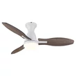 Globo GALE ventilátor fém,  akril, barna, fehér, LED, 22W, 3000-6000K, 1897 Lm - 03671W