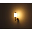 Globo EWALD fali lámpa fém, üveg, sárgaréz, fekete, fehér, LED, 7W, 3000K, 606Lm - 15217W