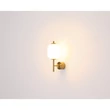 Globo EWALD fali lámpa fém, üveg, sárgaréz, fekete, fehér, LED, 7W, 3000K, 606Lm - 15217W