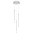 Globo RYAN függeszték fém, műanyag, fehér, áttetsző, G9 - 15629W-3