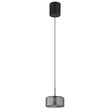 Globo FOGSY függeszték fém, üveg, akril, fekete, füstszín, LED, 6W, 4000K, 500Lm - 15634