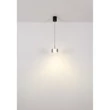 Globo FOGSY függeszték fém, üveg, akril, fekete, füstszín, LED, 6W, 4000K, 500Lm - 15634