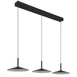 Globo LAMPONE függeszték fém, akril, fekete, fehér, LED, 24W, 4000K, 1100Lm - 15635S-3