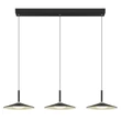 Globo LAMPONE függeszték fém, akril, fekete, fehér, LED, 24W, 4000K, 1100Lm - 15635S-3
