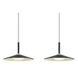 Globo LAMPONE függeszték fém, akril, fekete, fehér, LED, 24W, 4000K, 1100Lm - 15635S-3