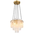 Globo GORLEY függeszték fém, üveg, arany, áttetsző, E14 - 15698H2M