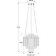 Globo GORLEY függeszték fém, üveg, arany, áttetsző, E14 - 15698H2M