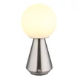 Globo SORA asztali dekor lámpa fém, akril, nikkel, fehér, LED, 1.5W, 3000-4500-6500K, 140 Lm - 21029N