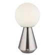 Globo SORA asztali dekor lámpa fém, akril, nikkel, fehér, LED, 1.5W, 3000-4500-6500K, 140 Lm - 21029N
