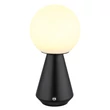 Globo SORA asztali dekor lámpa fém, akril, fekete, nikkel, fehér, LED, 1.5W, 3000-4500-6500K, 140 Lm - 21029S