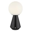 Globo SORA asztali dekor lámpa fém, akril, fekete, nikkel, fehér, LED, 1.5W, 3000-4500-6500K, 140 Lm - 21029S