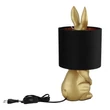 Globo RABBIT asztali lámpa műanyag, bársony, arany, fekete, E27 - 21633G