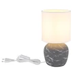 Globo MARBLE asztali lámpa kerámia, szürke,fehér, E14 - 21739G