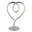 Globo AMORE asztali dekor lámpa fém, szilikon, króm, fehér, LED, 6W, 3000K, 250 Lm - 28054C